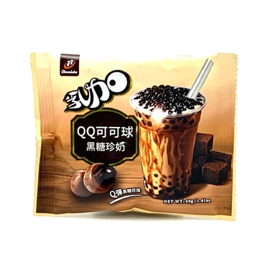 [台湾直邮]77乳加 QQ可可球(黑糖珍奶) 40g/bag(保质期:2022/8/17)