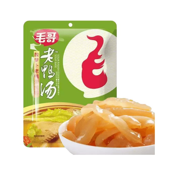 Mao Ge Chongqing's Specialty Food, Premium Pickled Radish And Duck Soup Seasoning 150g * 1 Bags
