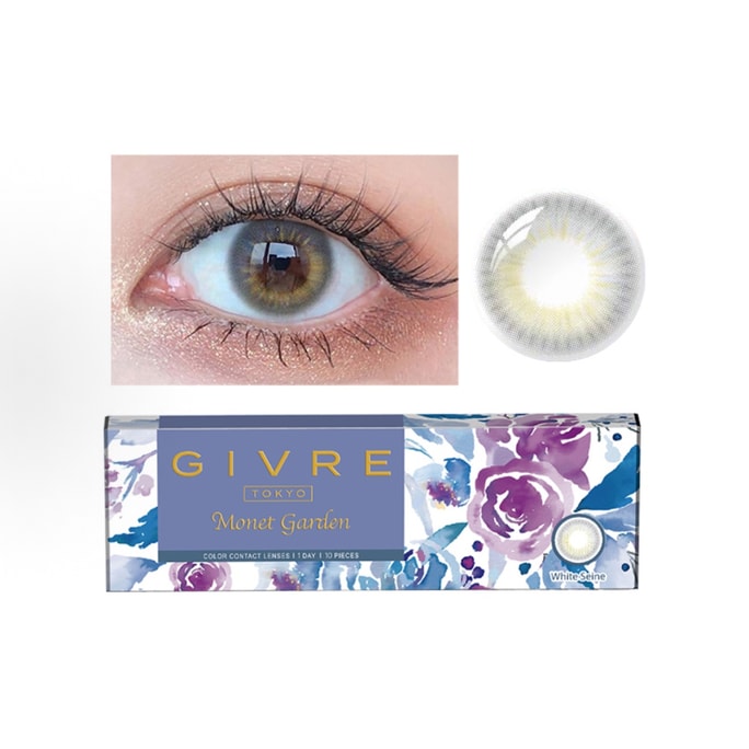 [홍콩 다이렉트 메일] 일본 키푸리 모네 가든 시리즈 화이트 세이나 그레이 화이트 세이나 그레이 데일리 일회용 10매 0