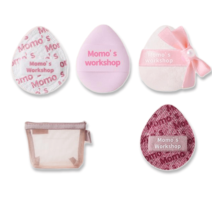 Denim Makeup SpongeDual-Texture Large Blending Puff for Liquid & Cream Foundation Reusable Soft Sponge 4pcs