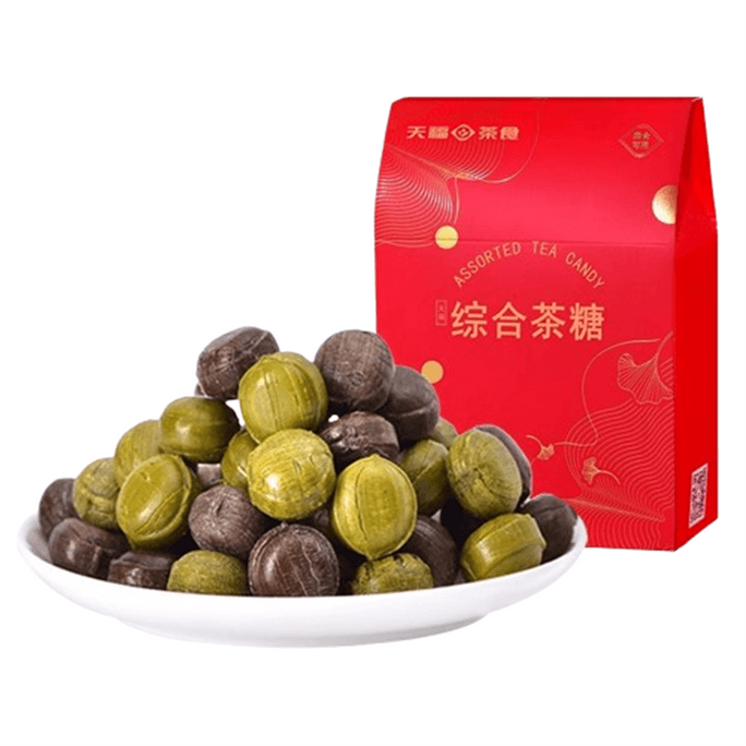 Comprehensive Tea Sugar (red) Multi-flavor Tea Sugar Set Tea Heart Cake Matcha Candy Snacks 160g/ box
