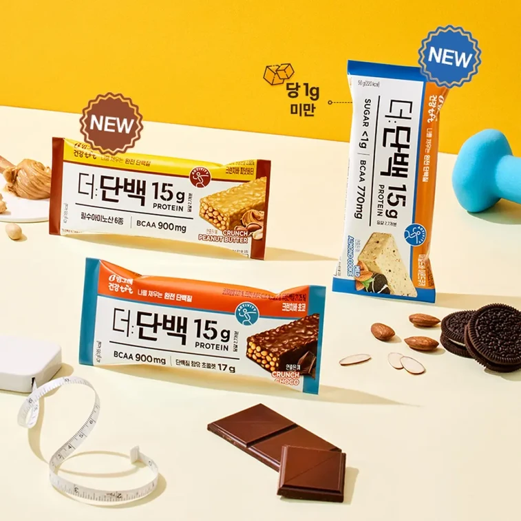 The Protein Bar 1ea 3 Options To Choose (Choco, Peanut Butter, Almond Cookie) The Protein Crunchy Bar #Choco*4bag 4