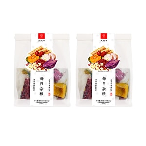 Daily Mixed Whole Grains, 360g*2 Bags (2-Week Supply) | 8 Kinds of Natural Ingredients, Steamed & Ready-to-Eat, Low-Fat Meal Replacement, Healthy Snack for Diet & Breakfast
