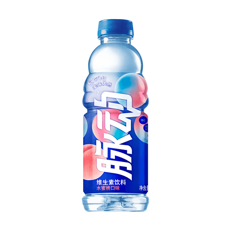 达能脉动维生素饮料水蜜桃口味600ml 亚米