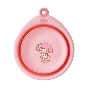 朗溪 三麗鷗聯名 水滴折疊盆 小號 粉色 Sanrio 便攜迷你可折疊臉盆