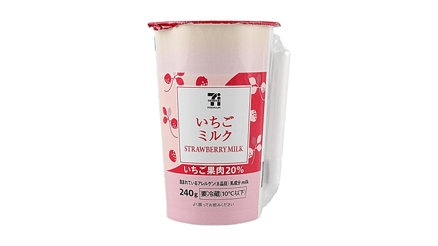 7-11 ストロベリーミルク 8.47 oz【いちご果肉20%】【濃厚ミルク風味
