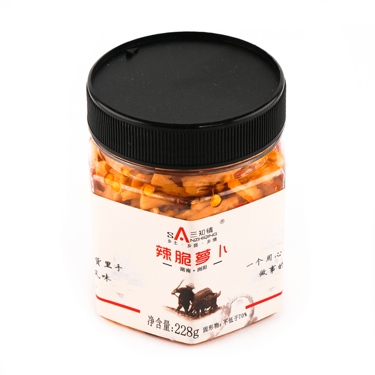 三知情 辣脆蘿蔔 下餐開胃鹹菜蘿蔔乾 228g 9