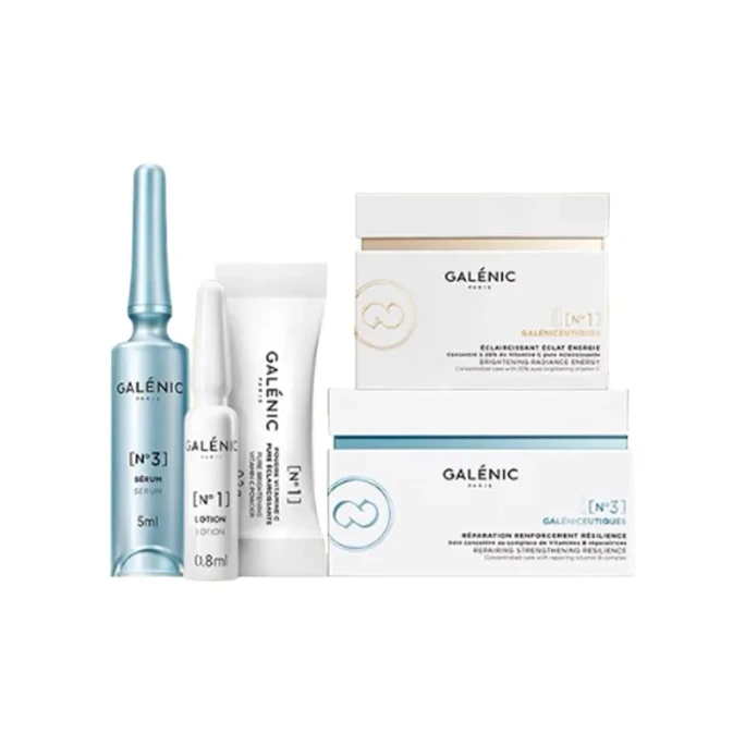 Repair & Brighten CB Skincare Set – No.1 VC Concentrated Care 12pcs + No.3 VB Concentrated Care 6pcs