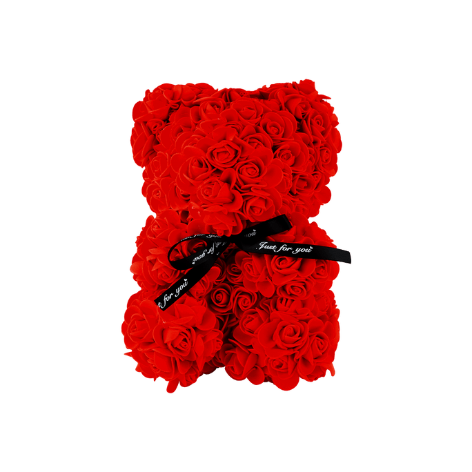 Red Rose Bear w/ Ribbon Valentines Gift