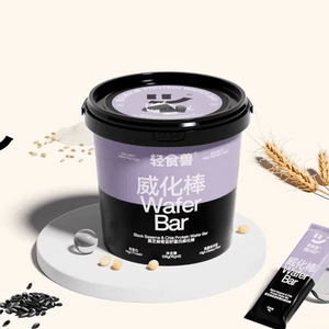 High-Protein Wafers, Black Sesame Flavor, 8pcs【3.1g Protein Per Stick】