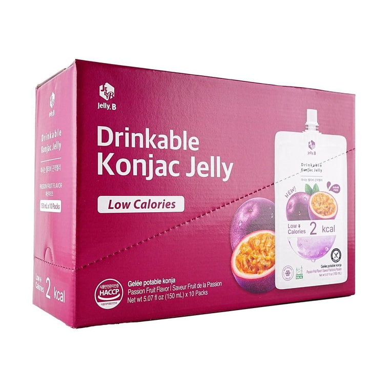 こんにゃくゼリー、パッションフルーツ味、150ml×10個入り - 砂糖不使用、カロリーゼロ、低脂肪、満腹感のあるスナック 5