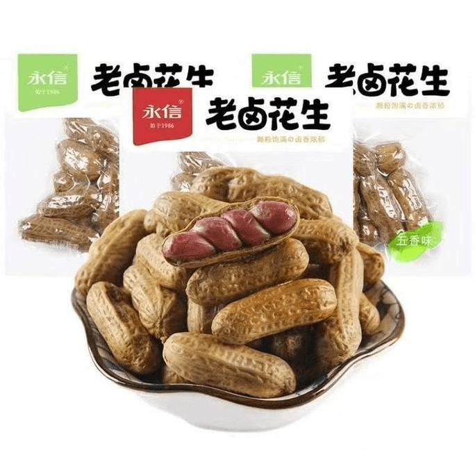 【중국 직배송】 영신 옛날 간장 땅콩 30g*5봉 오향맛 안주