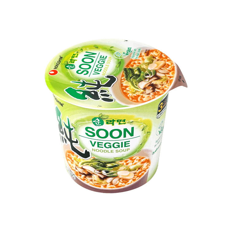 韩国NONGSHIM农心 SOON纯系列 素食拉面 原味 杯装 75g 4