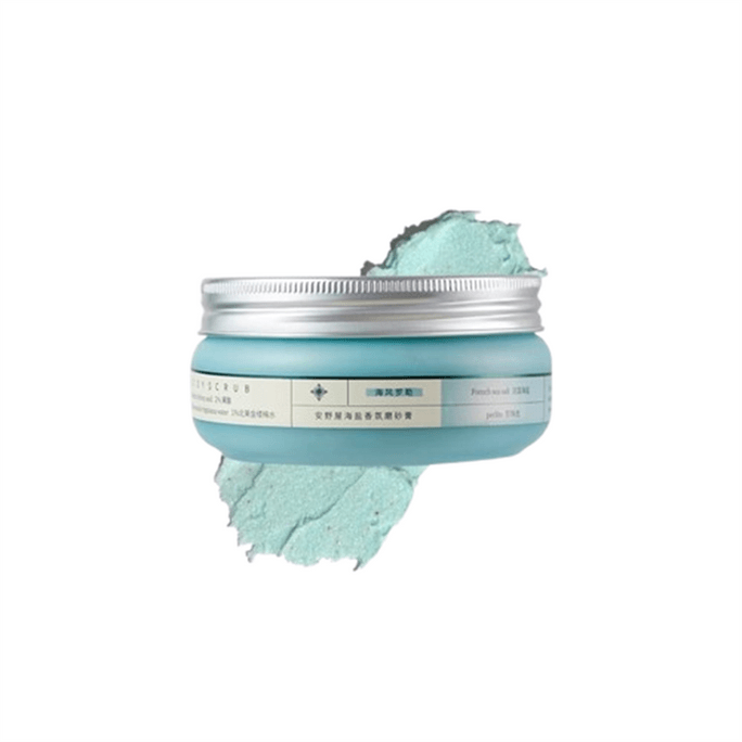 Purely Soft Fragrance Body Scrub Full Body Exfoliation Bath & Shower Cleansing Sea Breeze Basil 200g/jar
