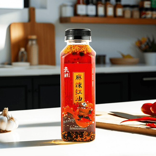 Sichuan Hot Pepper Sauce - with Sesame Seeds, 11.83fl oz