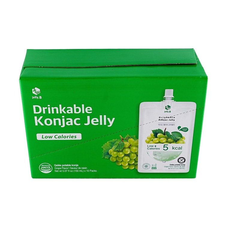 こんにゃくゼリー グレープ味 10個×2個 - 砂糖不使用 ゼロカロリー＆低脂肪 満腹感スナック【バリューパック】 6