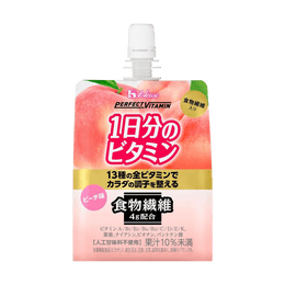 【饱腹·维他命神器】日本HOUSE C1000 13种维生素果冻桃子口味 180g