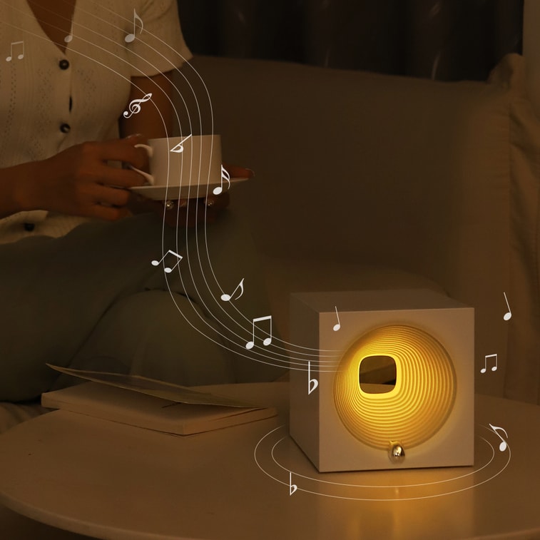 フリースターフューチャートラベルクリエイティブナイトライト＆スピーカー2イン1ホワイト1個 4