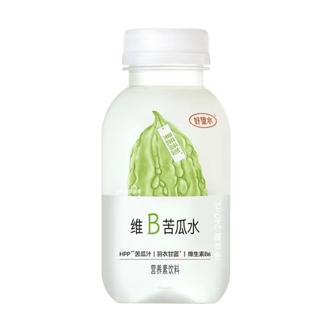 ビタミンB配合ゴーヤジュース、ケール＆フルーツ＆野菜ドリンク、8.1液量オンス【低カロリー・低糖】