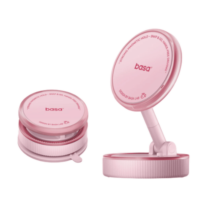 Car Phone Holder, Soft Mist Pink, 1 Piece—1080° Four-Axis Panoramic View