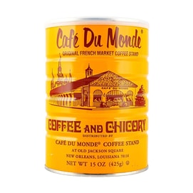 Coffee and Chicory 15 oz【French Coffee Dark Roasted Coffee】【Low Caffeine】