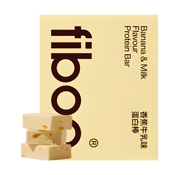 FIBOO 高蛋白单层蛋白棒 代餐饱腹能量棒 0蔗糖 低卡营养健身谷物零食 25g*6个 #香蕉牛乳【抗饿实力派】