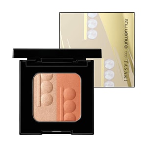 ナクレ ハイライター ブラッシュ デュオ パレット #パールゴールド、【2024 限定 TASAKI ラグジュアリー コラボレーション】