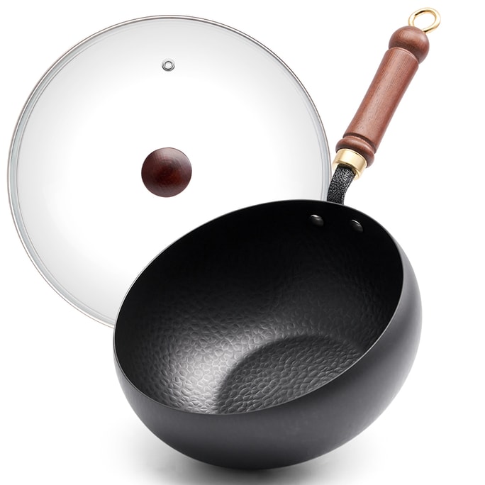  【性價比之選】實力派寬膛深鍋 大肚鍋24cm 無塗層精鐵 一鍋施展燉炒雙全的空間魔法 燃氣爐電磁爐通用 適合1-3人