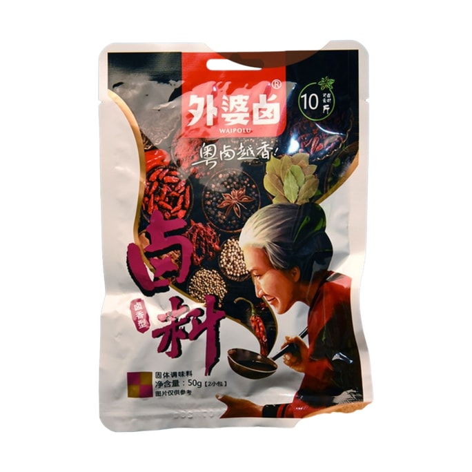 【中国直邮】 外婆卤 潮汕卤料卤香卤料包火锅底料卤味配方五香干料包调味料50g*1袋