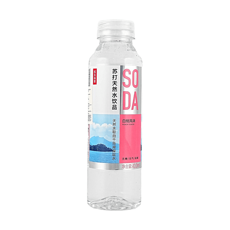 Natural Soda Water,White Peach Flavor, 13.86 fl oz 【0 Sucrose 0 Calories 0 Fat】【Still & Weakly Alkaline】 3