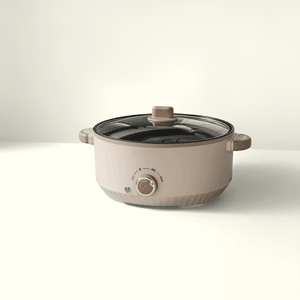 Electric skillet(apricot+single pot) 1 unit
