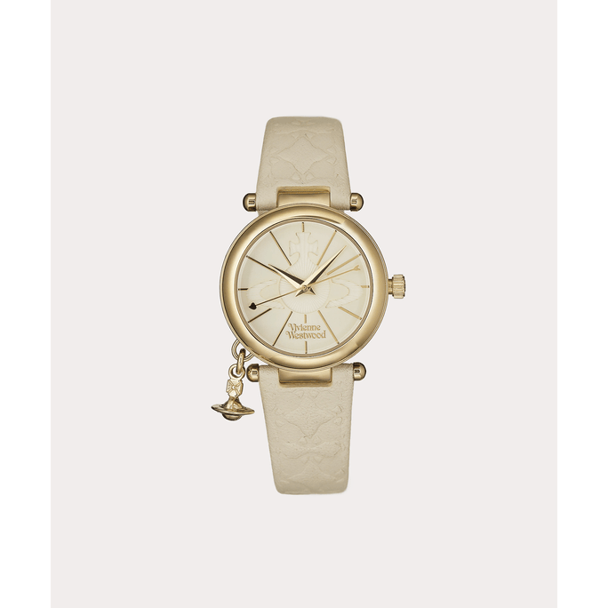 Vivienne Westwood 维维安·韦斯特伍德||ORB II手表||金色×白色 均码 商品番号:505690413