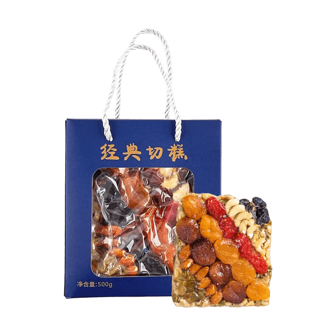 Qiegao Mixed Apricot Cashew Walnut Nut Snacks 17.6oz