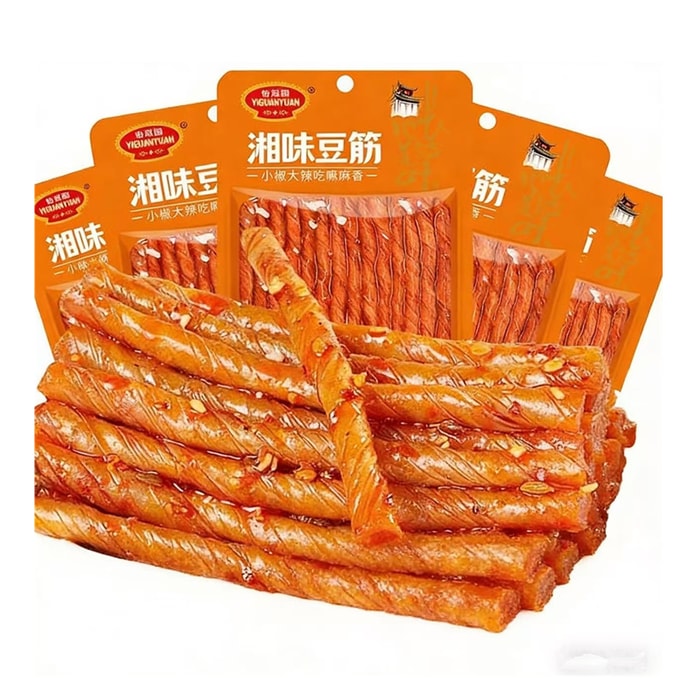 【中国直邮】  怡冠园 酒鬼豆筋香辣辣条80g*豆条湘味豆筋湖南特产豆腐干零食小吃