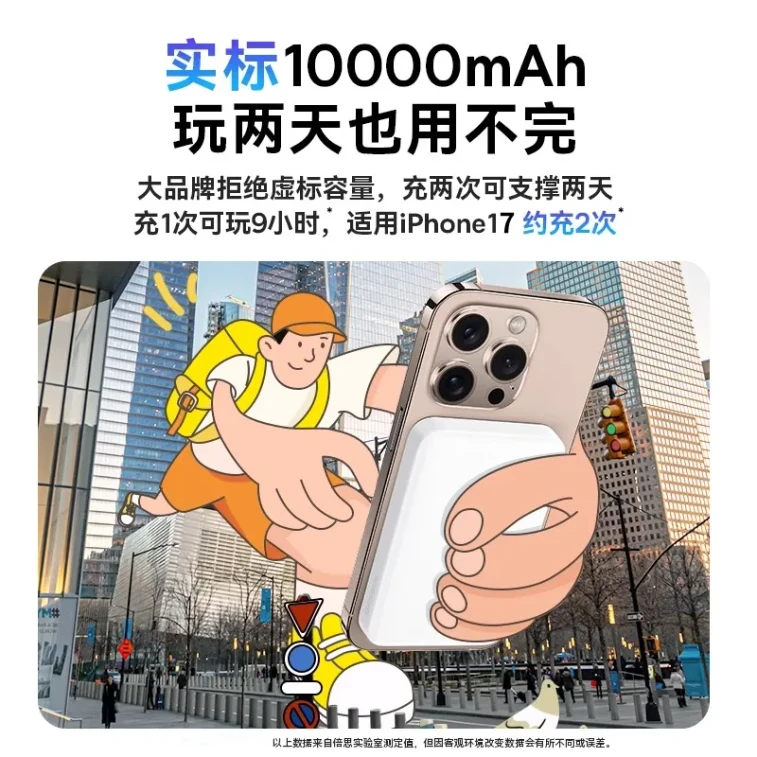 【Expédition directe depuis Hong Kong】 Chargeur portable sans fil magnétique Baseus 22,5W, édition limitée Crayon Shin-chan, 10000mAh, autorisé en avion 3