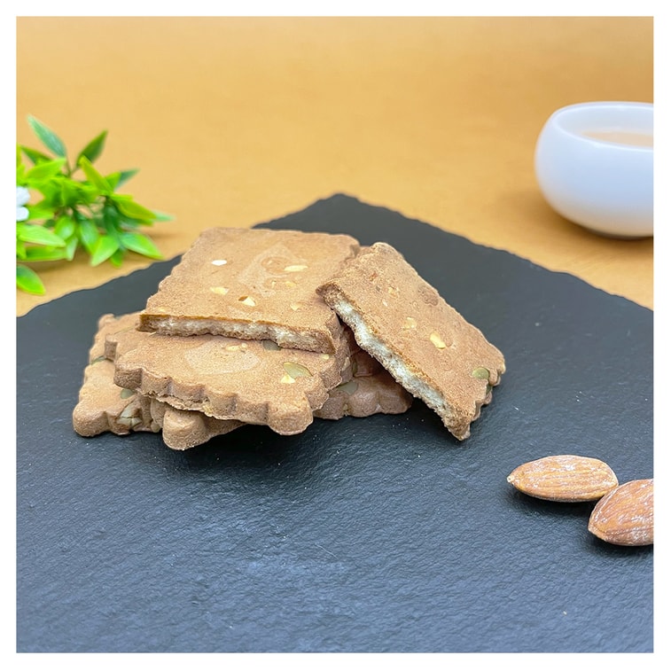 [台湾直邮] 义美 双果仁煎饼(杏仁南瓜子) 100g 5入 5