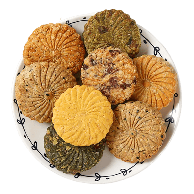 【中国直邮】 健元堂 什锦味代餐饼450g*1袋零食