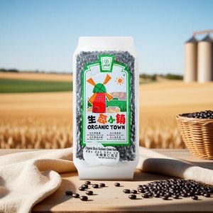 Organic Black Soybean with Green Kernel, 32 oz