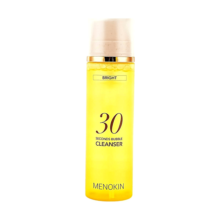 韩国MENOKIN 30秒泡泡洁面 维C精华泡沫洗面奶 150ml #焕亮型 温和弱酸性 深层卸防晒底妆 净化暗沉 敏感肌适用【朴宝英同款】 3