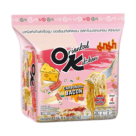 泰國MAMA媽媽 OK拌麵炒麵 卡邦尼奶油培根口味 泡麵泡麵 85g*4包【711便利商店同款】