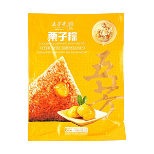 商品： 五芳斋 栗子粽子 嘉兴粽子 真空6枚入 300g 【端午节粽子】【中华老字号】【全美超低价】