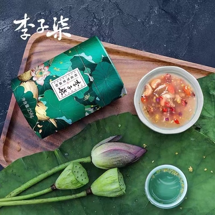 【中國直郵】 李子柒 桂花堅果藕粉蓮藕羹蓮藕粉營養早餐沖泡代餐食品 350g/罐 (小紅書博主種草推薦) 4