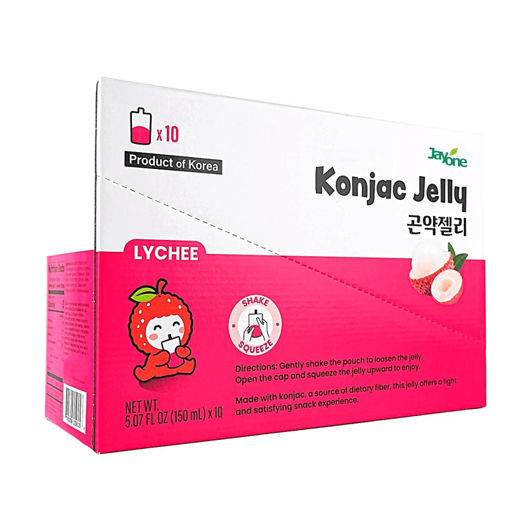 Lychee Flavor Konjac Jelly Low Sugar Low Calorie Meal Replacement 5.07fl oz×10 Packs 3