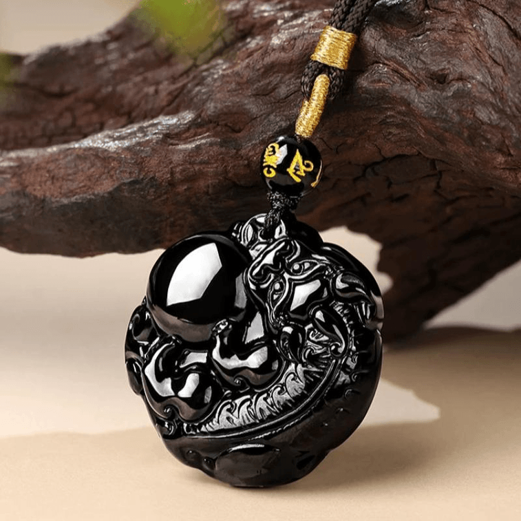 Pièce porte-bonheur chinoise - Pièce porte-bonheur chinoise - Dieu de la richesse - Pièce porte-bonheur chinoise, Dieu de la richesse, que l'argent et les trésors viennent à vous généreusement