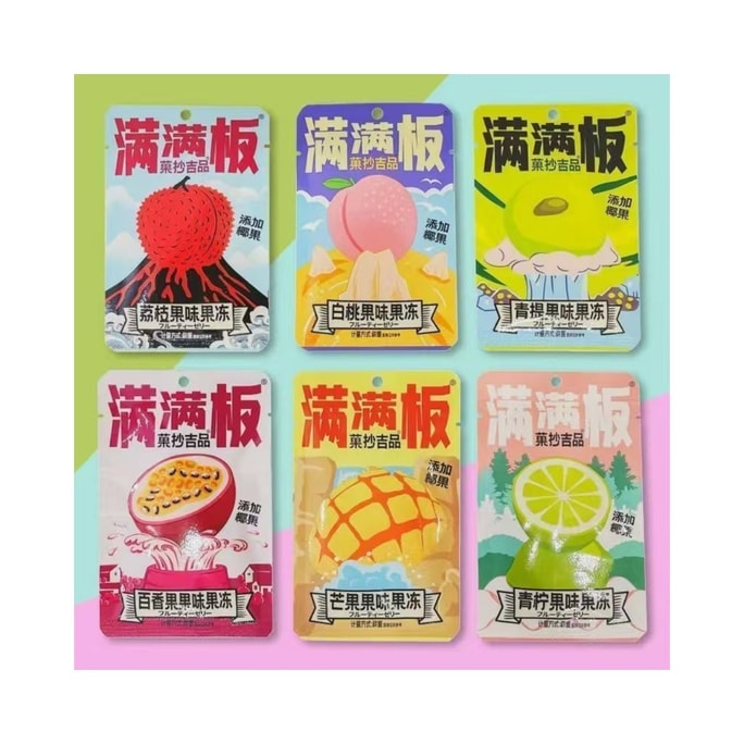 国潮吉品 満満板こんにゃくゼリー（ネットセレブ）0脂肪低カロリー（ミックスフルーツ味）30g*4パック