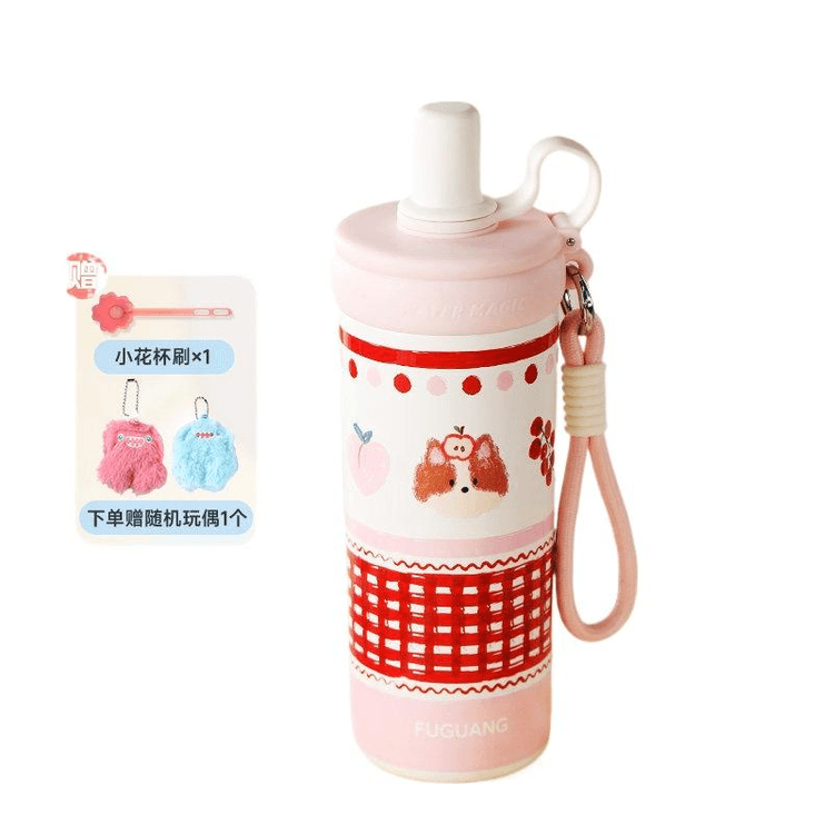 2026 New Straw Thermos For Women & Students Large Capacity