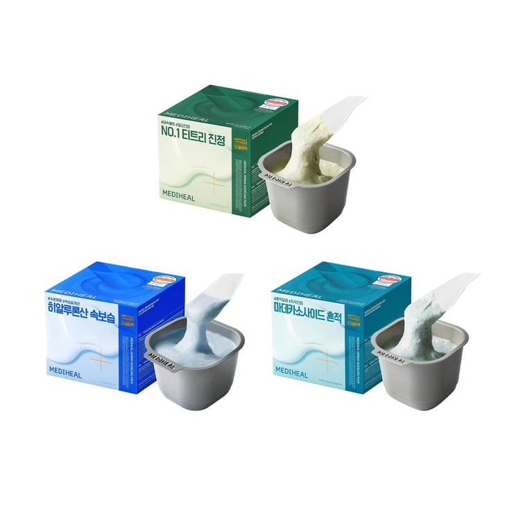 ダーマモデリングパック、アンプル+パウダーマスク、0.98オンス #ヒアルロン酸モイスチャー 3