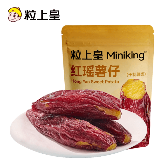 粒上皇 带皮红瑶红薯干香甜地瓜干番薯条蜜饯果228g*1袋