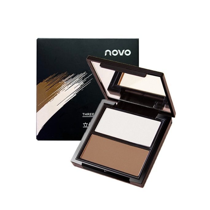NOVO 【新スタイル】立体造形2色コントゥアリングパレット #03 チョコレートミルクキャップ
