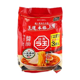 Raoh Ramen - Instant Noodles , Soy Sauce Flavor , 3 Packs , 10.68 oz